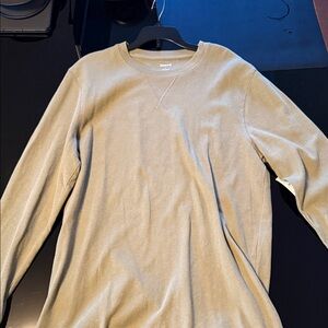 Abound Beige Long Sleeve Shirt waffle